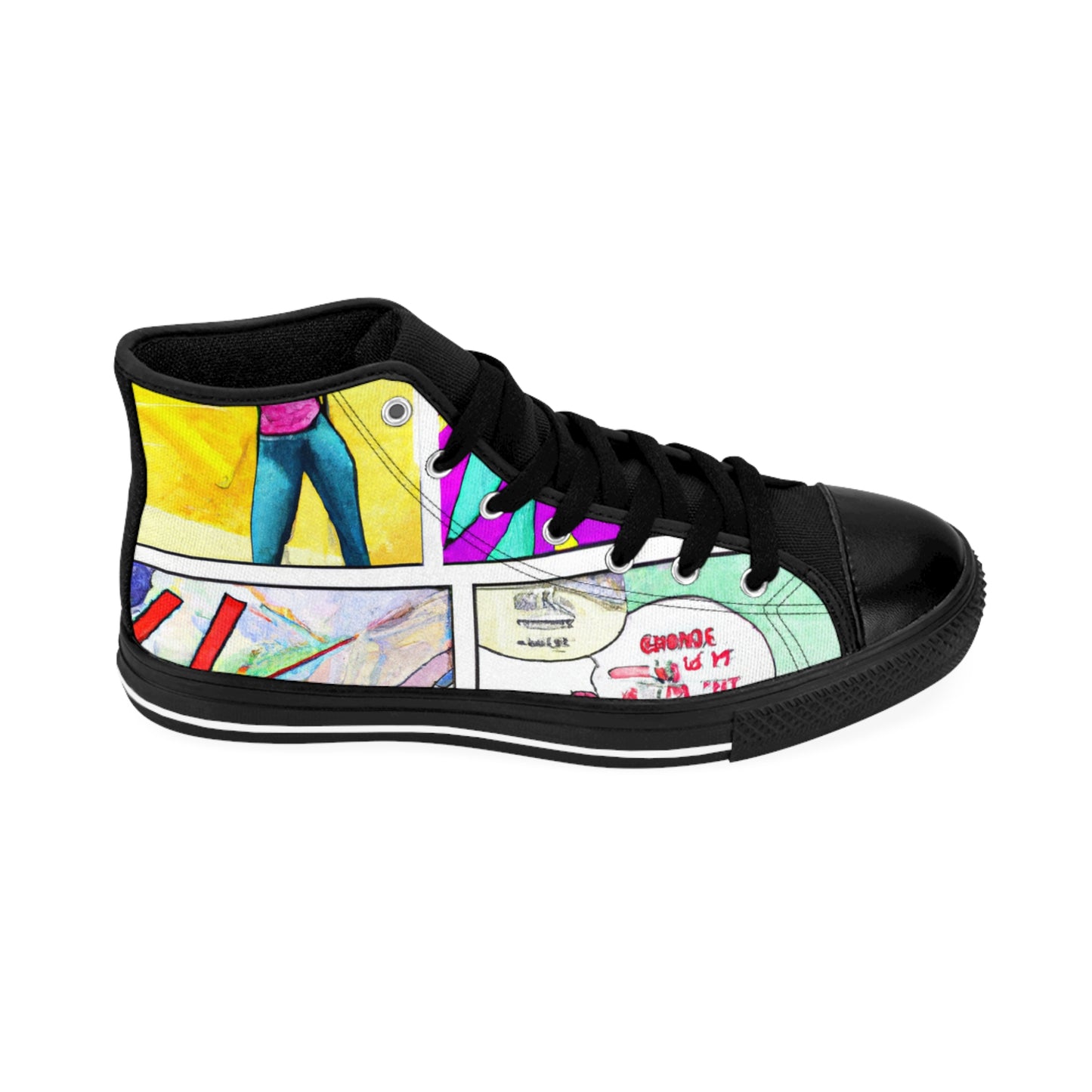 .

Grundas Humley, Shoemaker Extraordinaire - Comic Book Hi Tops