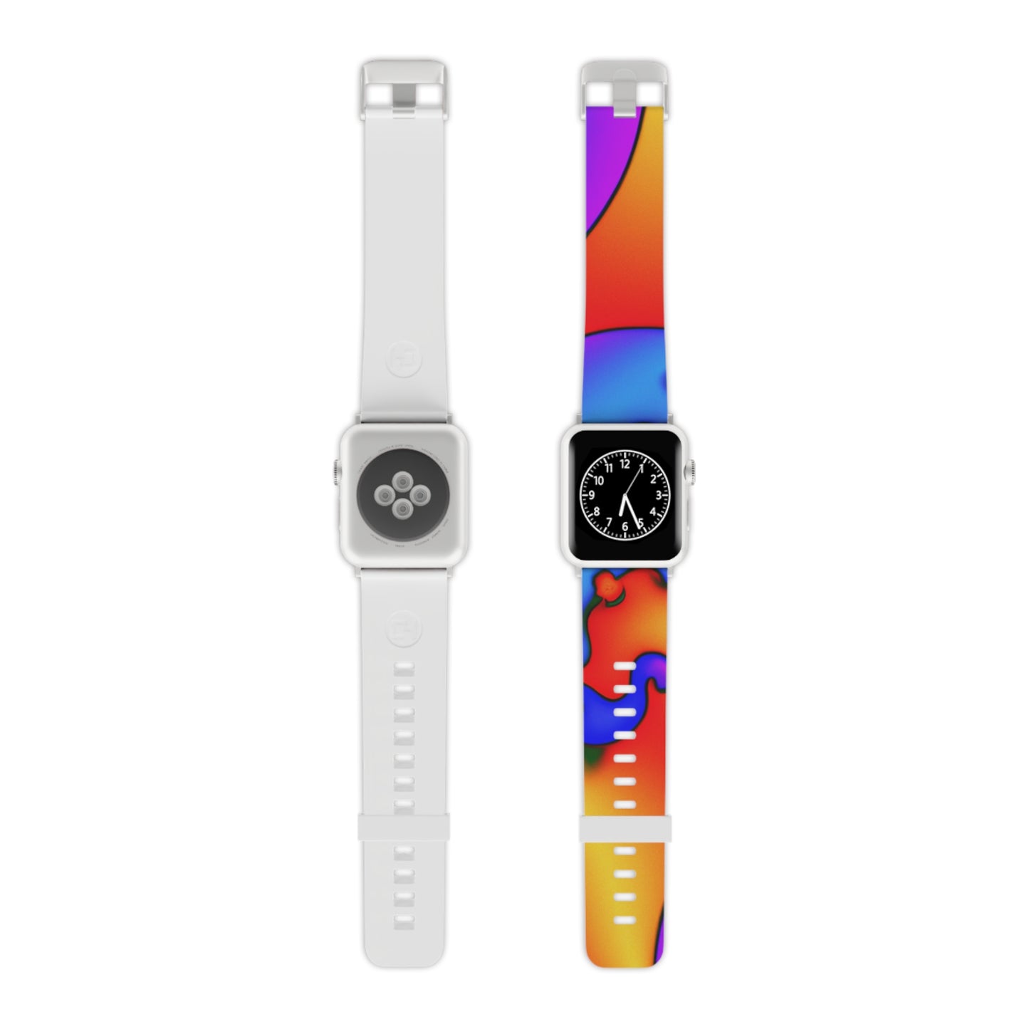 Morrisina Clark - Trippy Hippy Boho Psychedelic Apple Wrist Watch Band