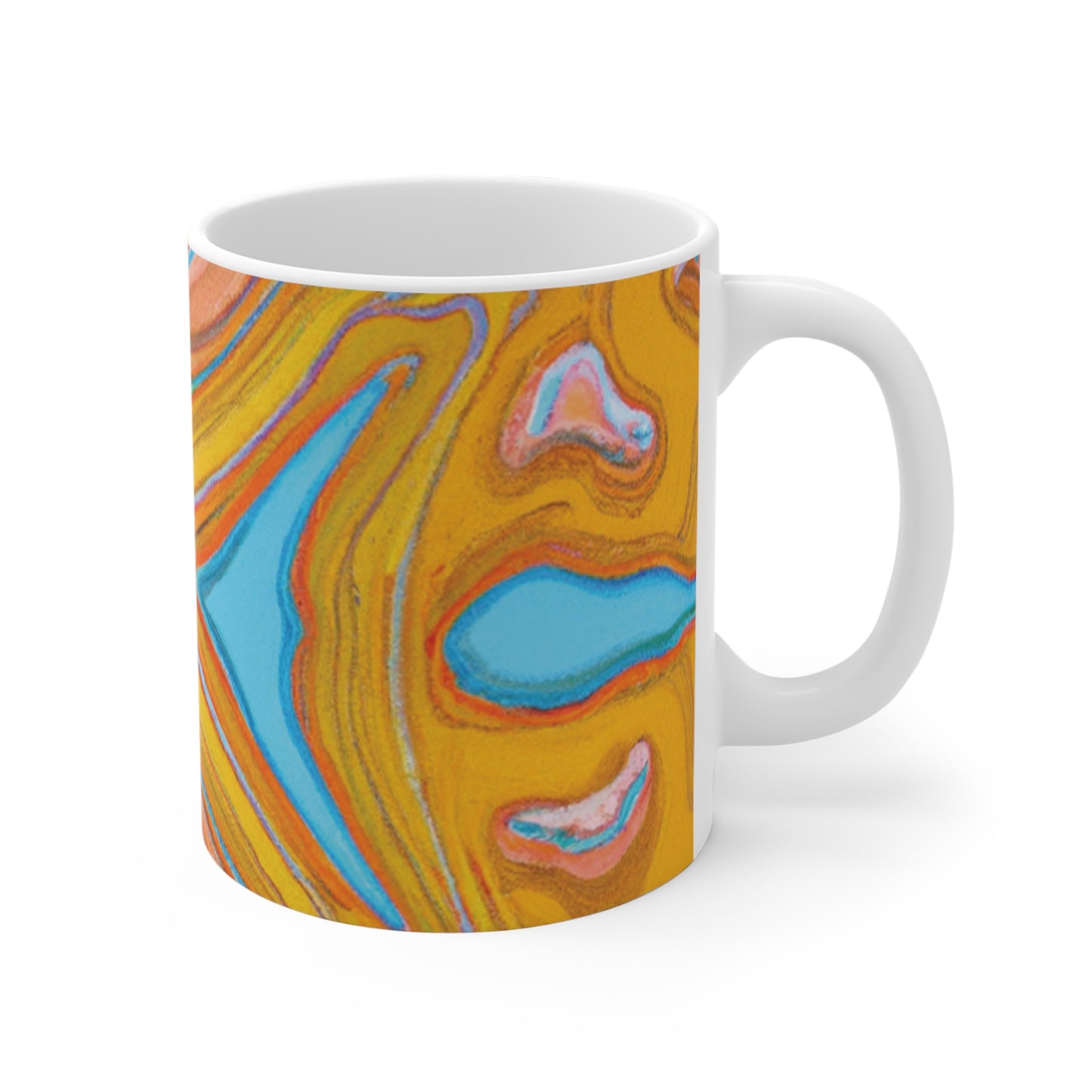 The Delecta Coffee Company - Psychedelic Coffee Cup Mug 11 Ounce