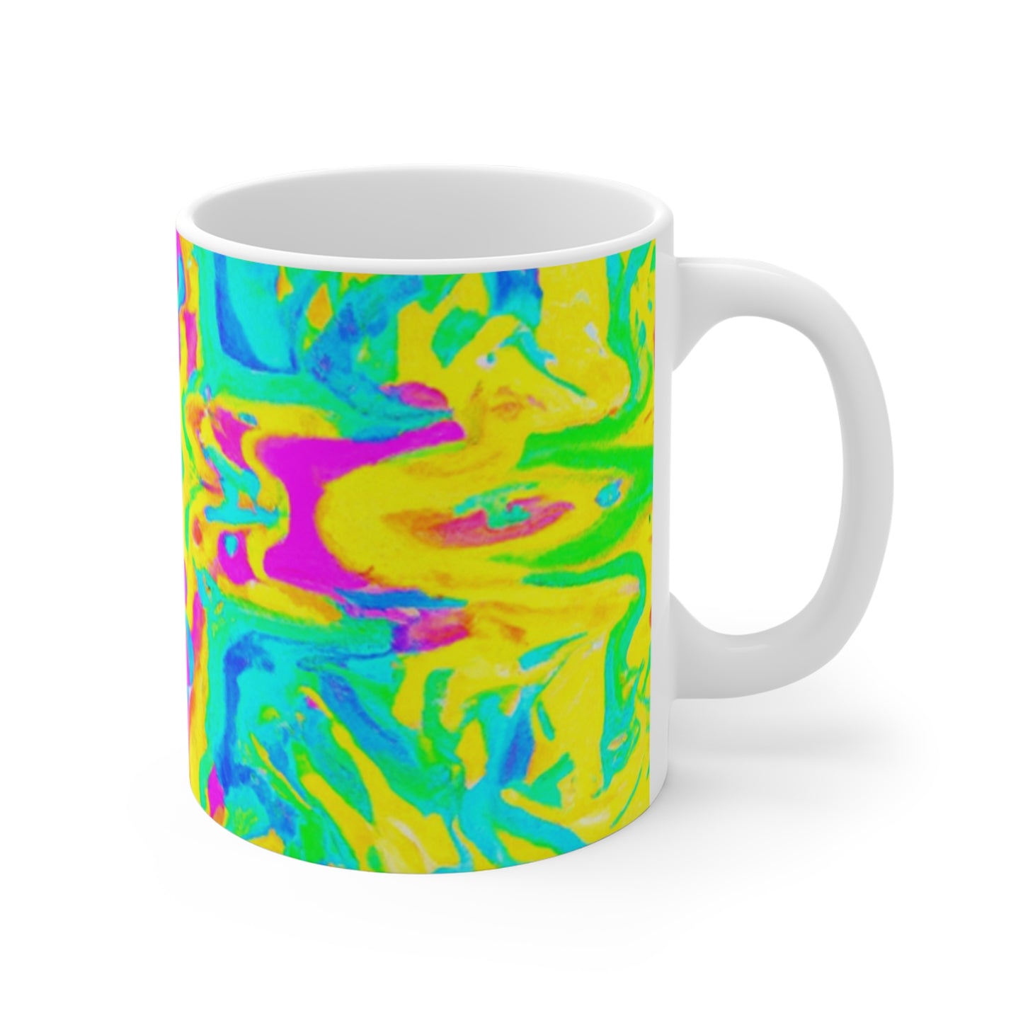 BrewMaster Johnny Java - Psychedelic Coffee Cup Mug 11 Ounce