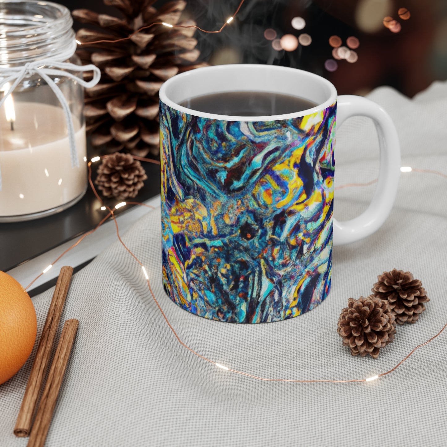 Java Joe's. - Psychedelic Coffee Cup Mug 11 Ounce