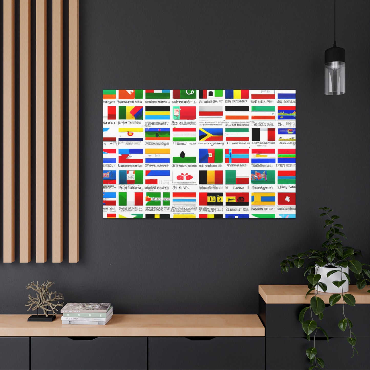 Victoria Davidoff - Flags Of The World Canvas Wall Art