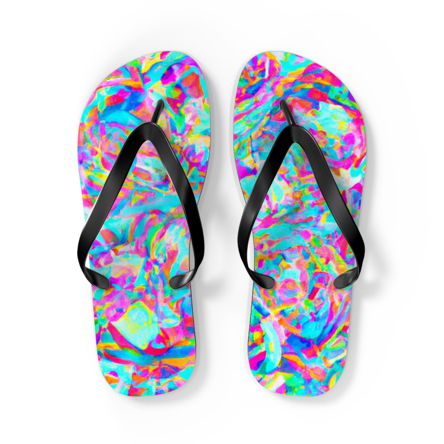 Adele's Shoemaker - Psychedelic Trippy Flip Flop Beach Sandals