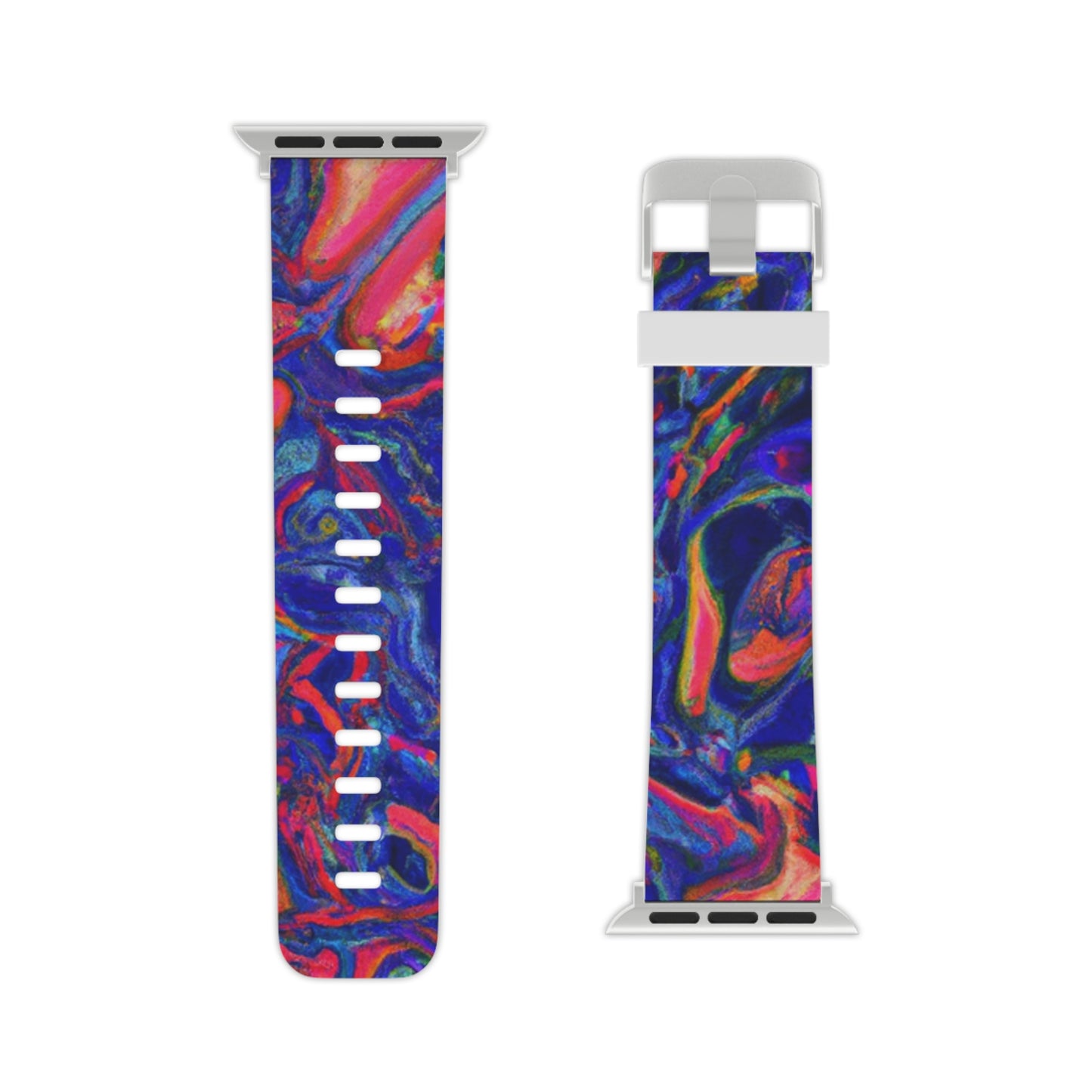 Oliver Finesse - Trippy Hippy Boho Psychedelic Apple Wrist Watch Band