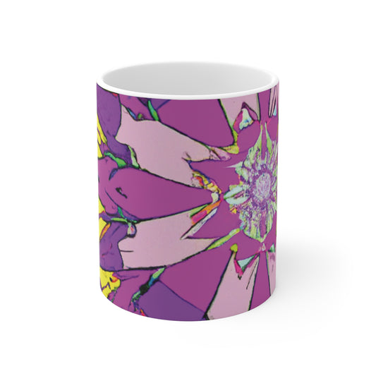 Carlton's Coffee - Psychedelic Coffee Cup Mug 11 Ounce