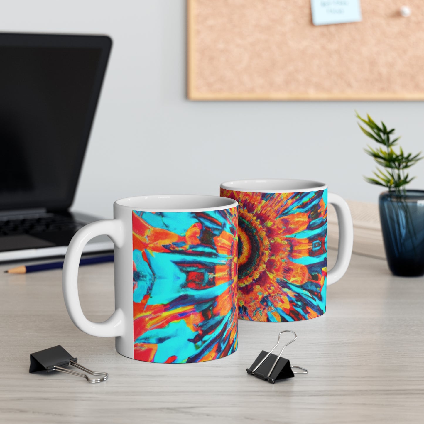 Percival Pasquale's Perfectly Perky Percolated Percolators - Psychedelic Coffee Cup Mug 11 Ounce