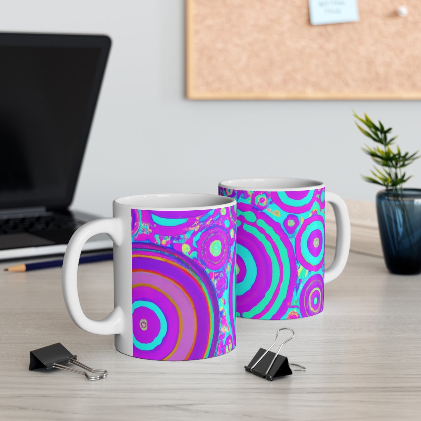 Caroline's Coffee Co. - Psychedelic Coffee Cup Mug 11 Ounce