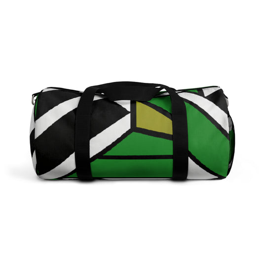 Olivia Pratchett - Geometric Pattern Duffel Travel Gym Luggage Bag