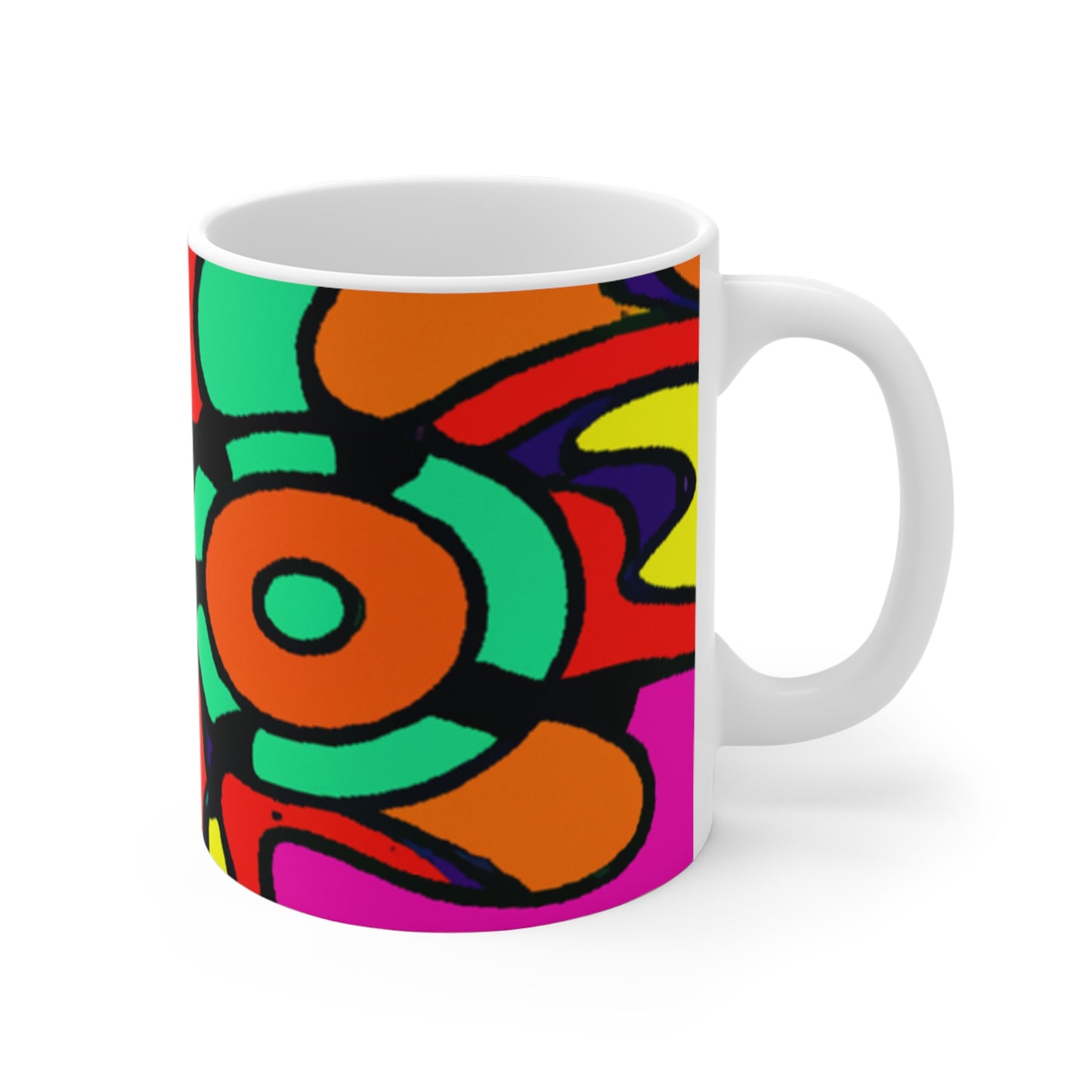 .

Joyce's Vintage Roasts - Psychedelic Coffee Cup Mug 11 Ounce