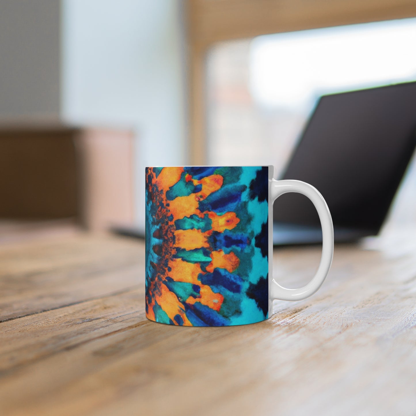 Old Bean Delights - Psychedelic Coffee Cup Mug 11 Ounce