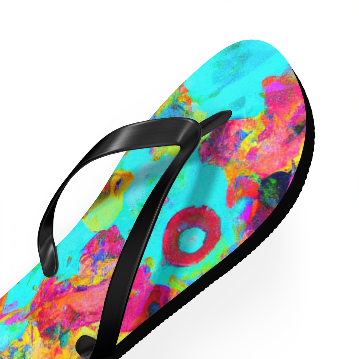 Hiram Clifton, Cobbler. - Psychedelic Trippy Flip Flop Beach Sandals