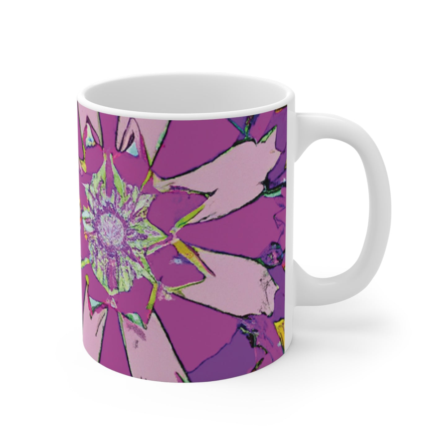 Carlton's Coffee - Psychedelic Coffee Cup Mug 11 Ounce