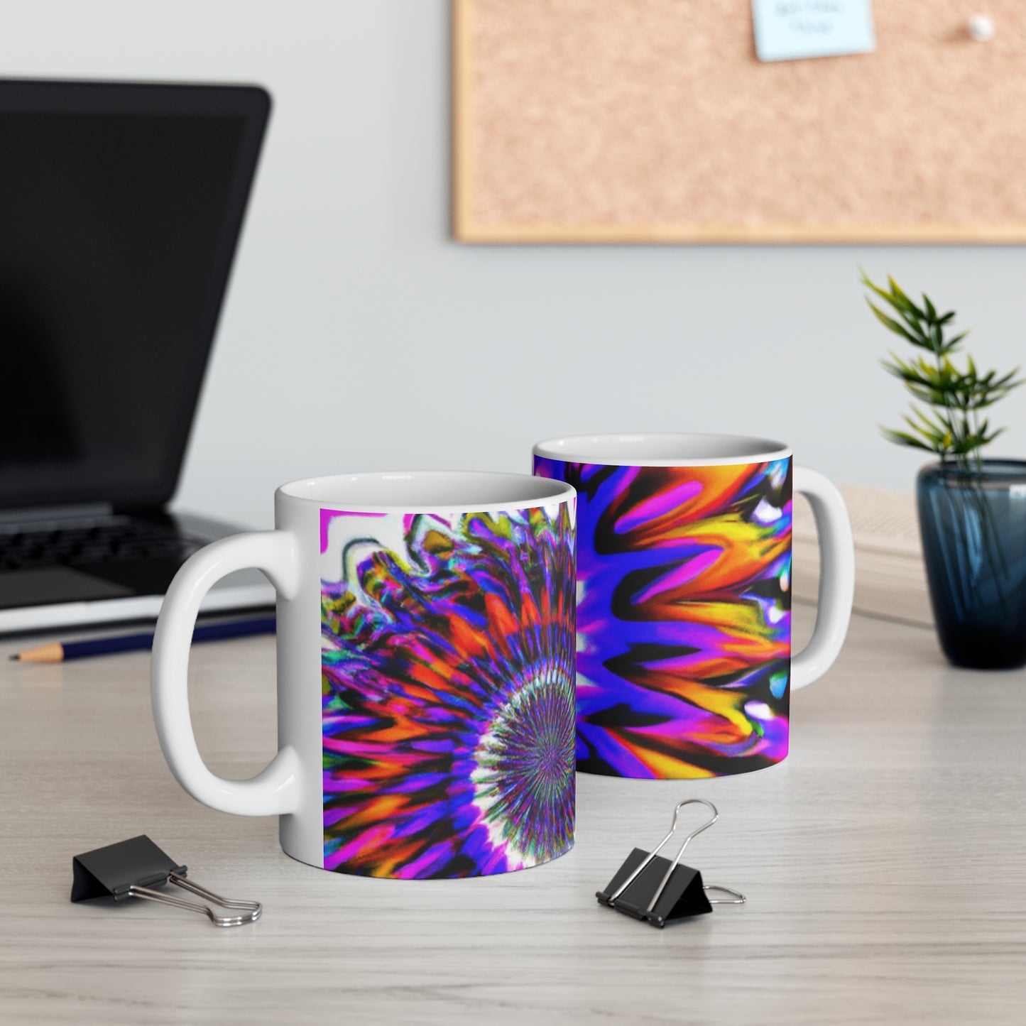 Perry's Roast-O-Matic - Psychedelic Coffee Cup Mug 11 Ounce