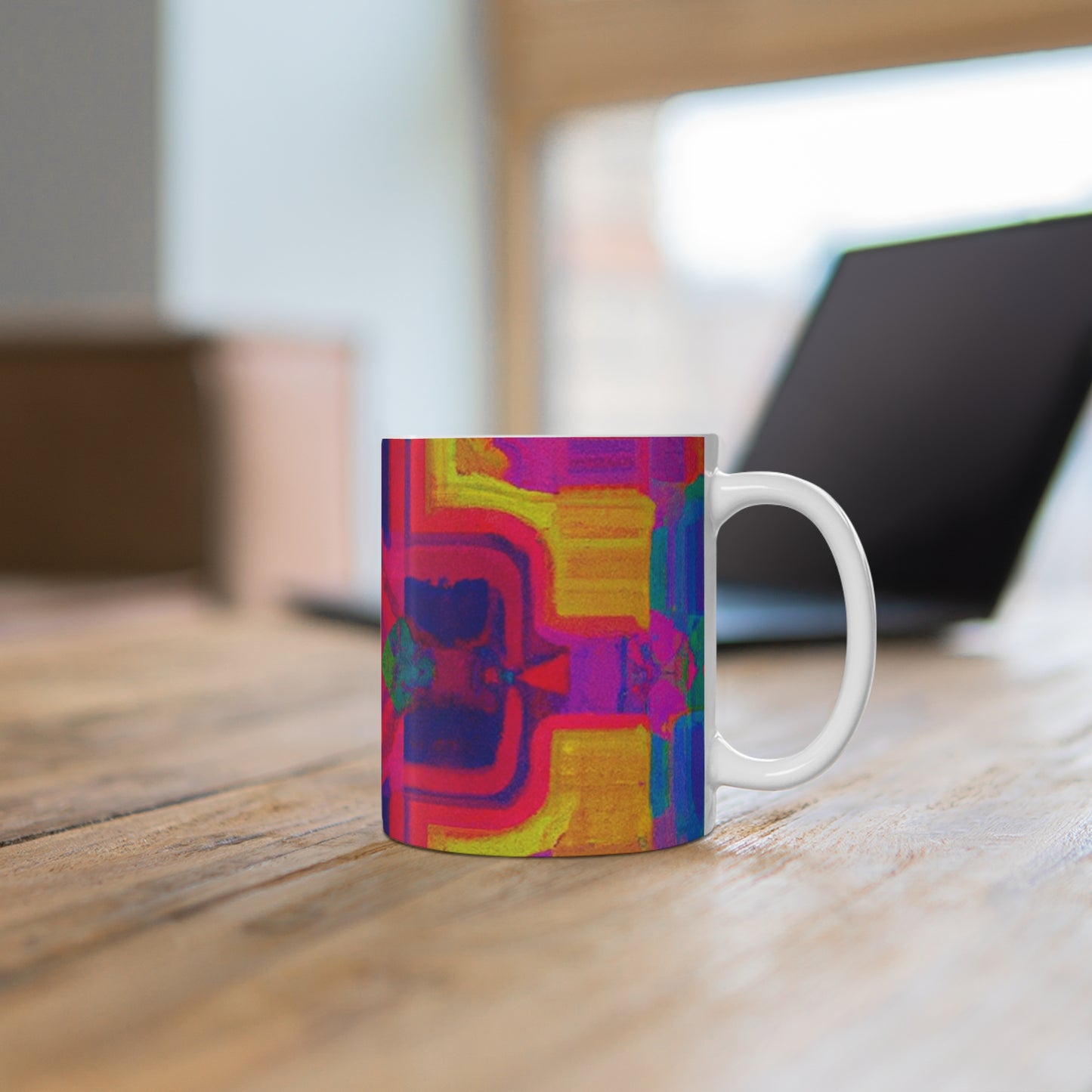 Java Joe's Coffee Roasters - Psychedelic Coffee Cup Mug 11 Ounce