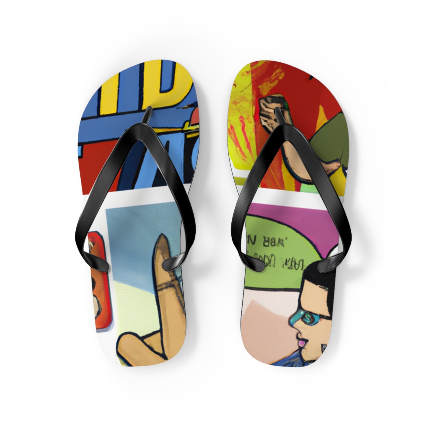 Laser Man - Comics Collector Flip Flop Beach Sandals