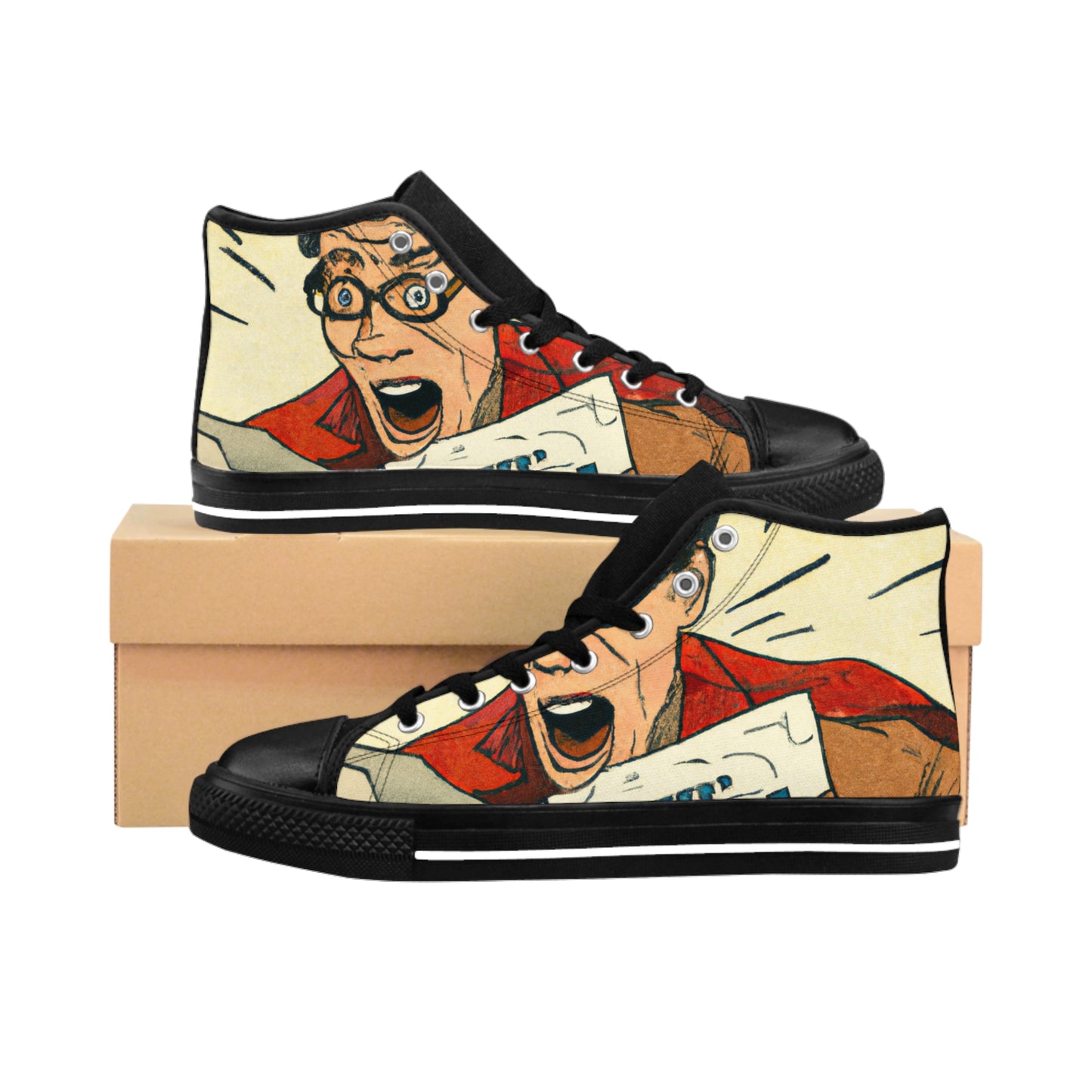 Sir Sydney Shadsworth - Comic Book Hi Tops