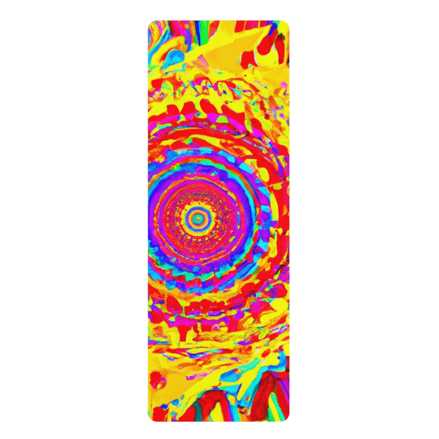 Maharaja PeacefulBreath - Psychedelic Yoga Exercise Workout Mat - 24″ x 68"