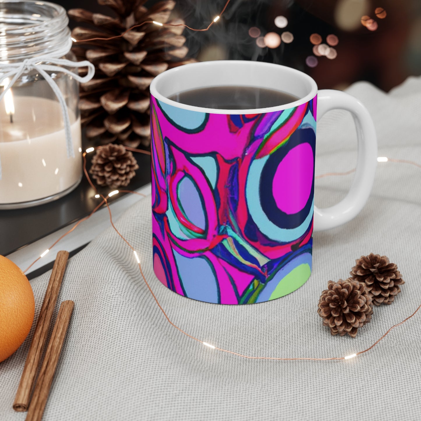 Maxwell's Java - Psychedelic Coffee Cup Mug 11 Ounce