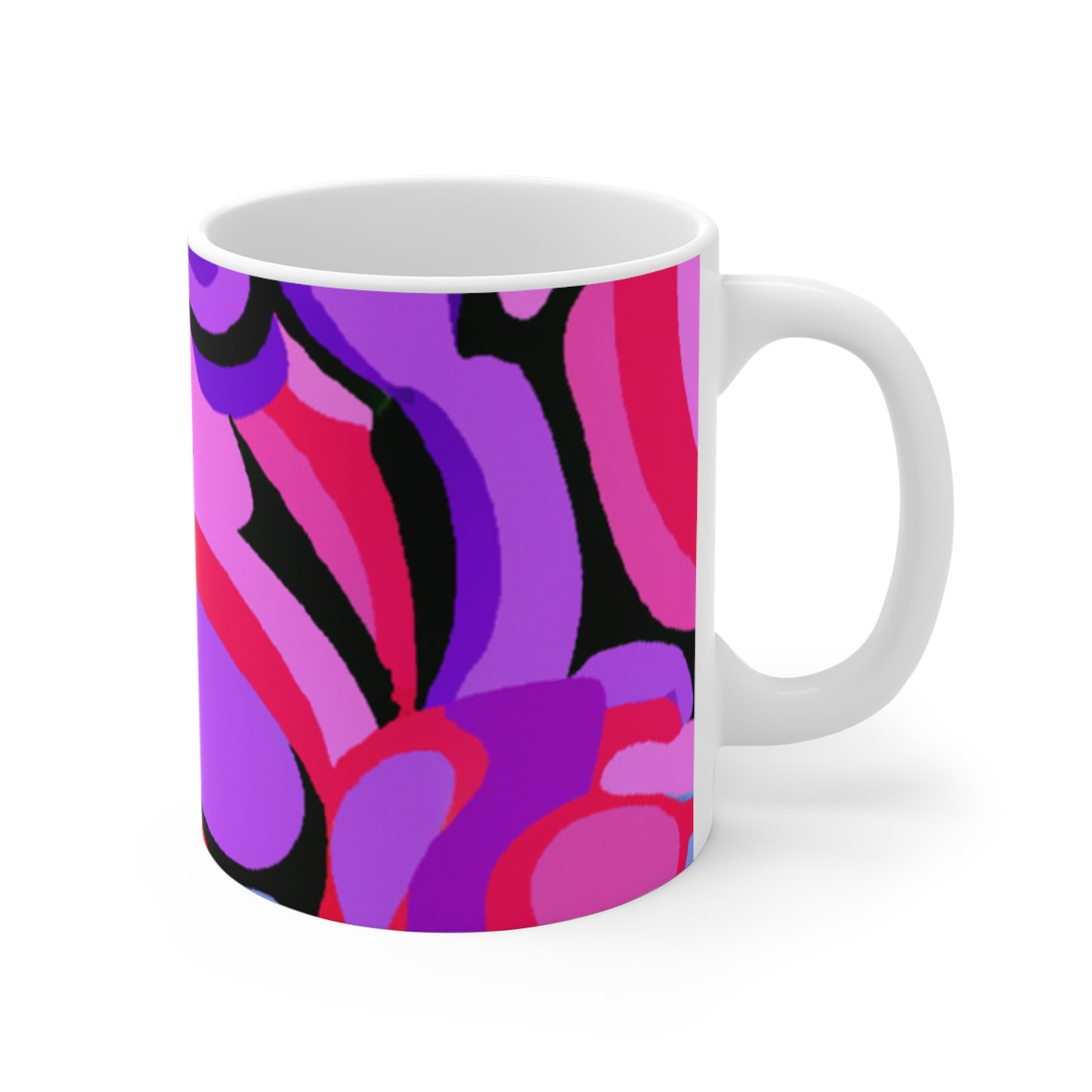 Ernie's Coffee Roasters - Psychedelic Coffee Cup Mug 11 Ounce