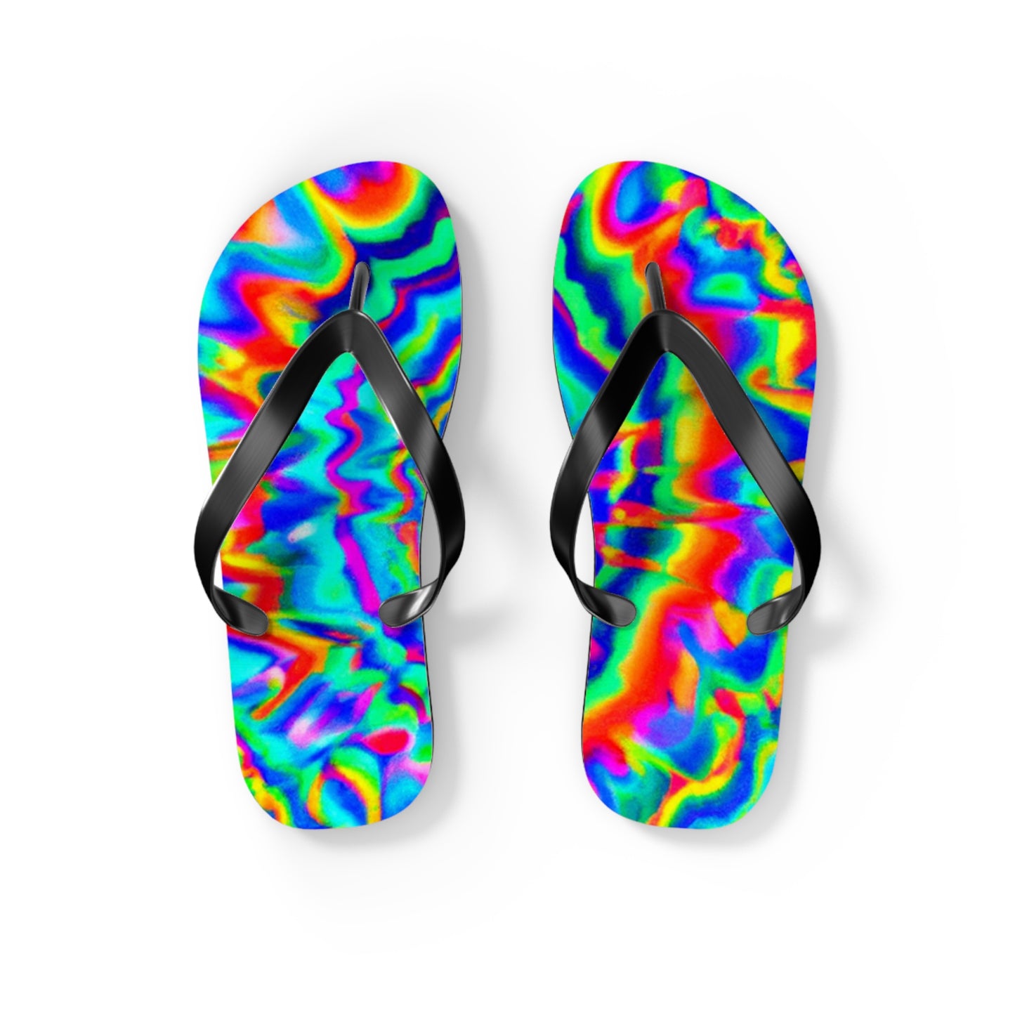 Annie Bootmaker - Psychedelic Trippy Flip Flop Beach Sandals