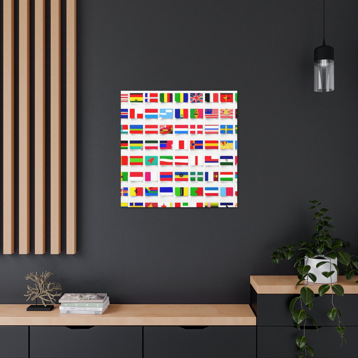 Emily Starrybaugh - Flags Of The World Canvas Wall Art