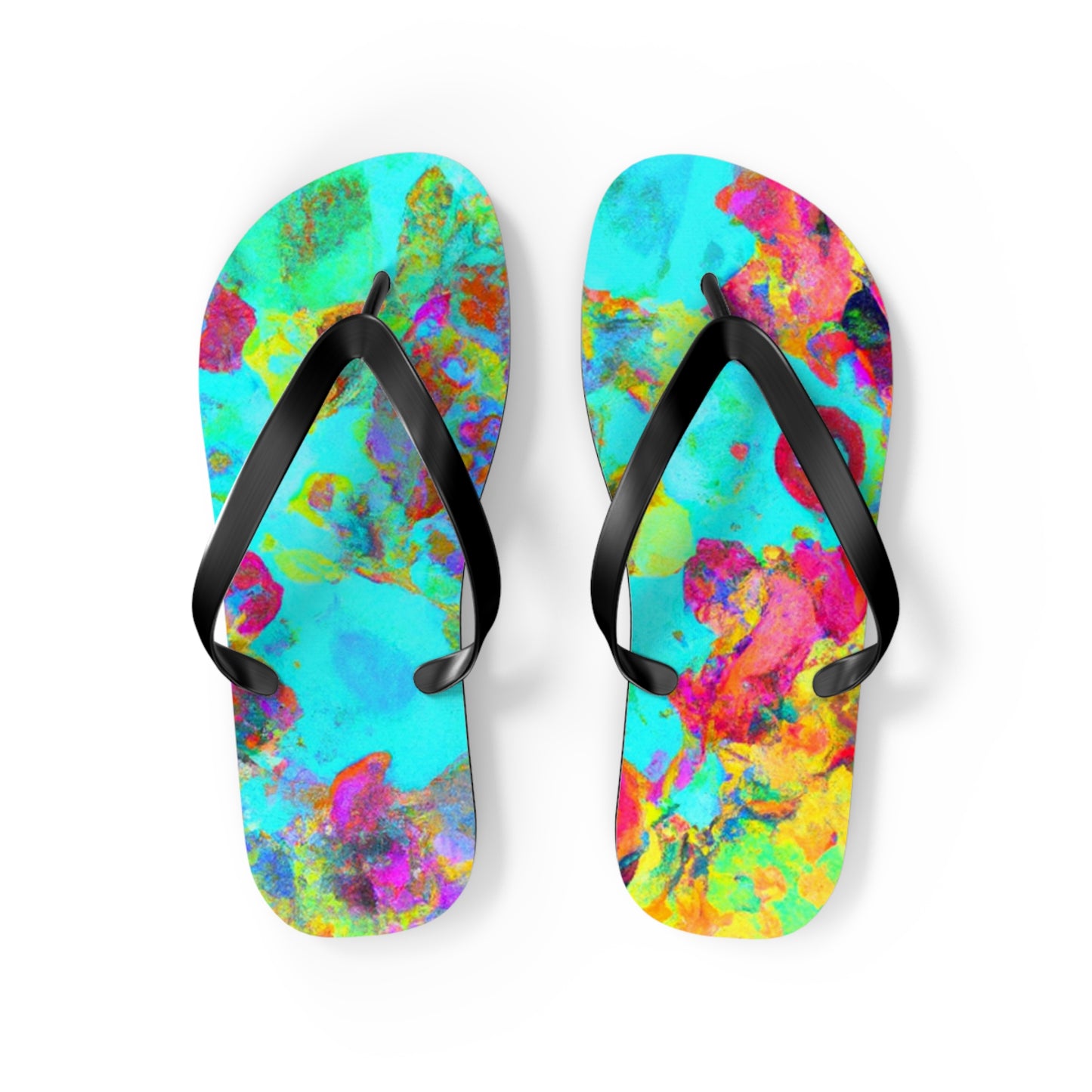 Hiram Clifton, Cobbler. - Psychedelic Trippy Flip Flop Beach Sandals