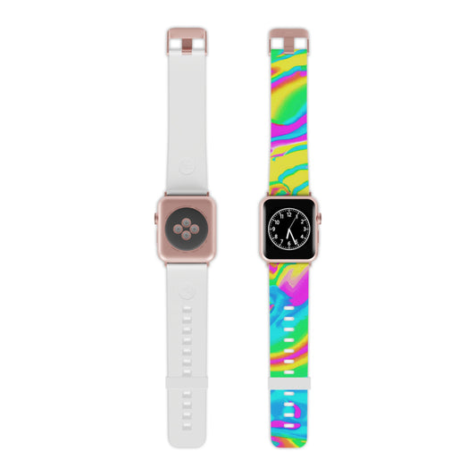 Odessa Lacey - Trippy Hippy Boho Psychedelic Apple Wrist Watch Band
