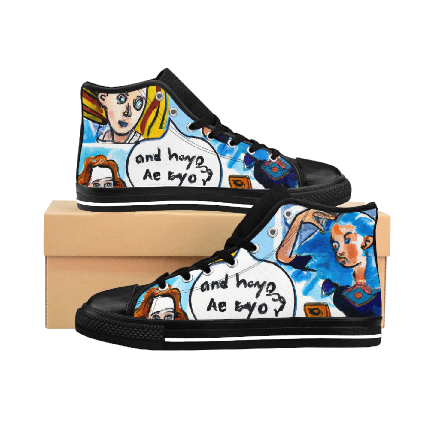 Gannet the Shoemaker - Comic Book Hi Tops