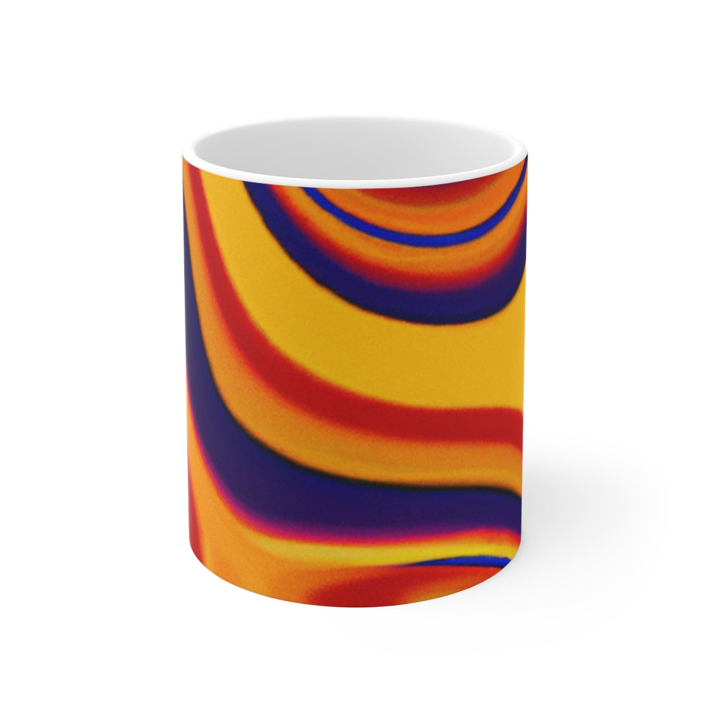 Maxwell's Freshly Roasted Coffee - Psychedelic Coffee Cup Mug 11 Ounce