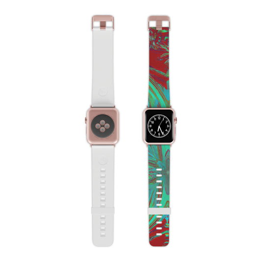 Calvin Hinkley - Trippy Hippy Boho Psychedelic Apple Wrist Watch Band