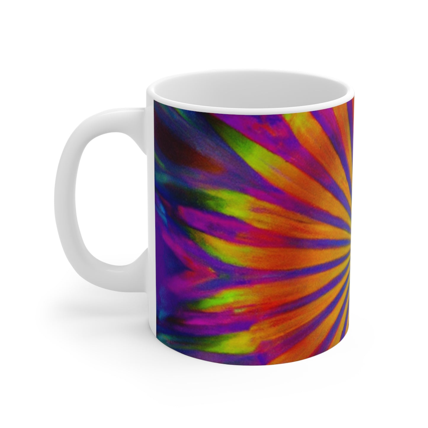 Millie Jean's Retro Roasters - Psychedelic Coffee Cup Mug 11 Ounce