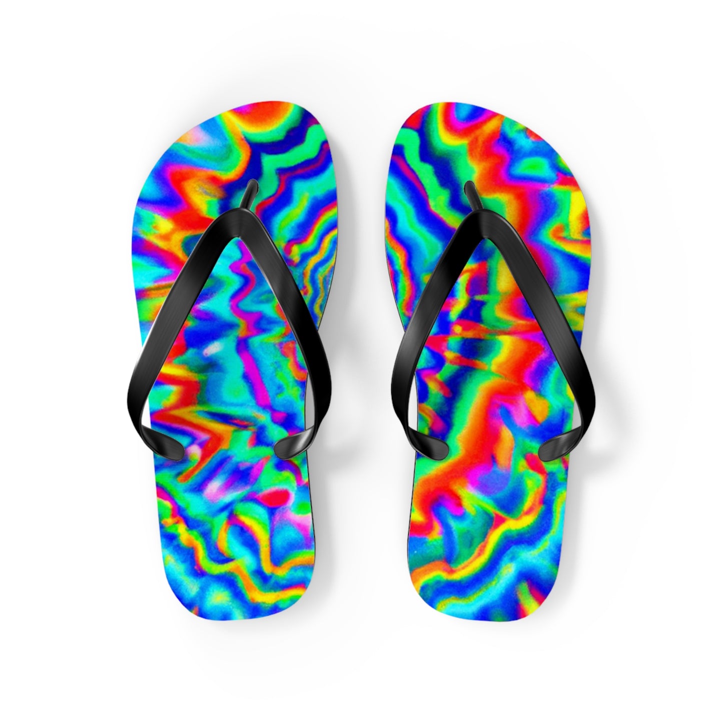 Annie Bootmaker - Psychedelic Trippy Flip Flop Beach Sandals