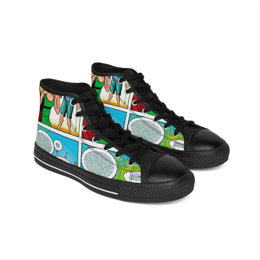 Sir Eliwynne, the Shoe Magnifico - Comic Book Hi Tops