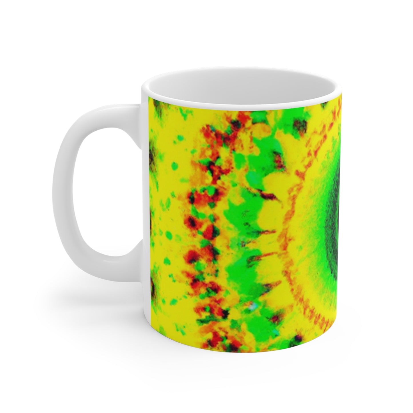 Perky Pete's Premium Java - Psychedelic Coffee Cup Mug 11 Ounce