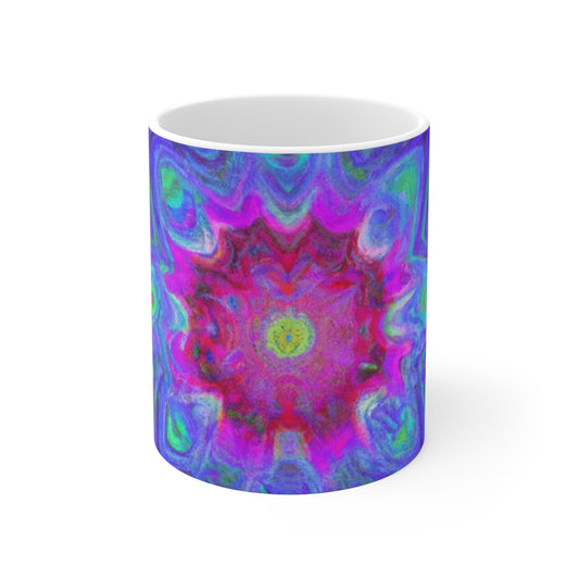 .

Cuppy Joe's Java - Psychedelic Coffee Cup Mug 11 Ounce