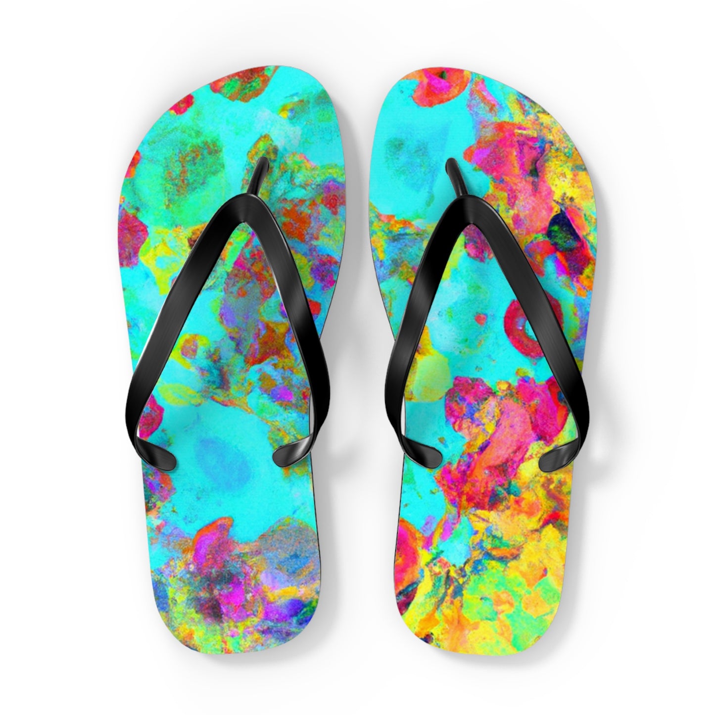 Hiram Clifton, Cobbler. - Psychedelic Trippy Flip Flop Beach Sandals