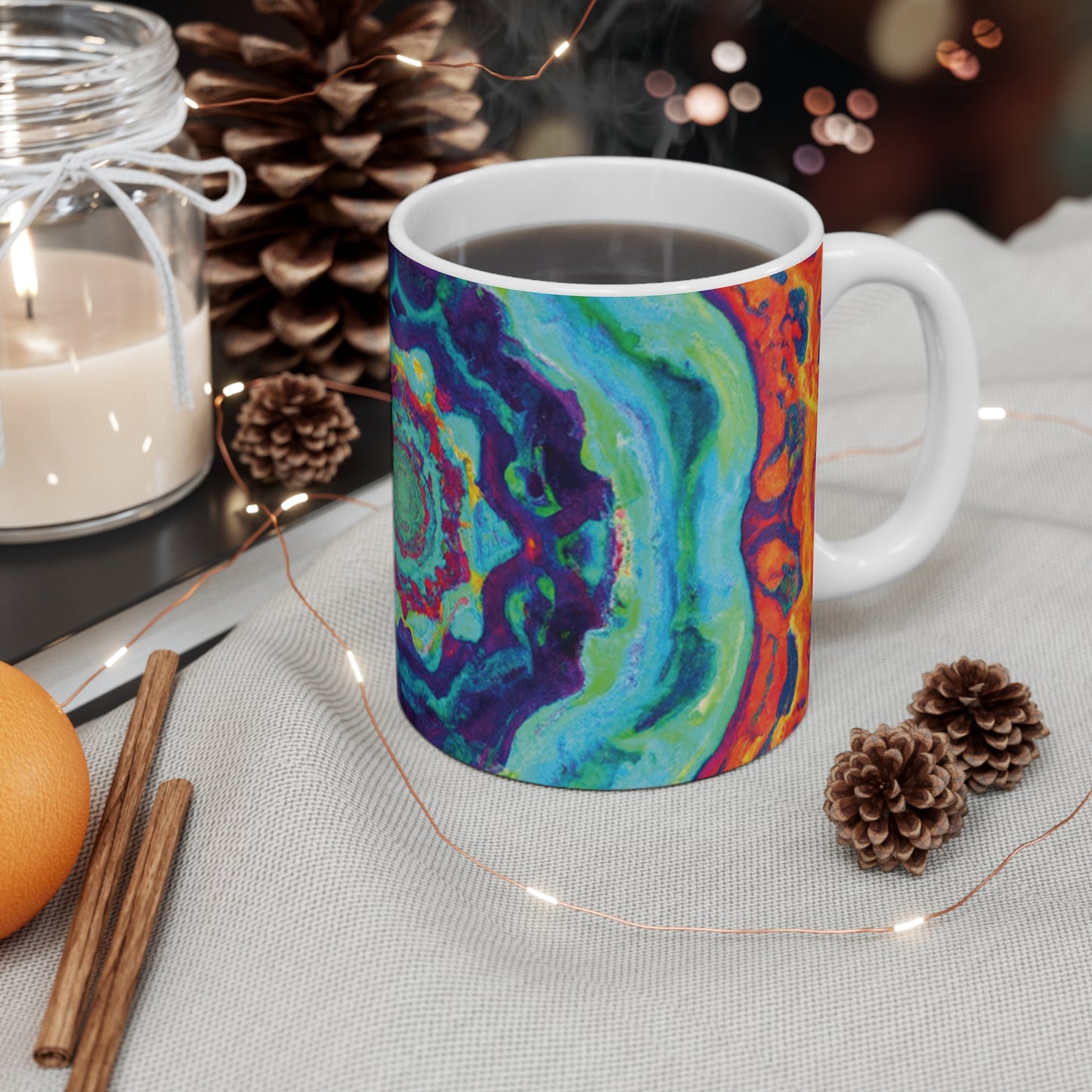 Ava's Finest Coffees - Psychedelic Coffee Cup Mug 11 Ounce