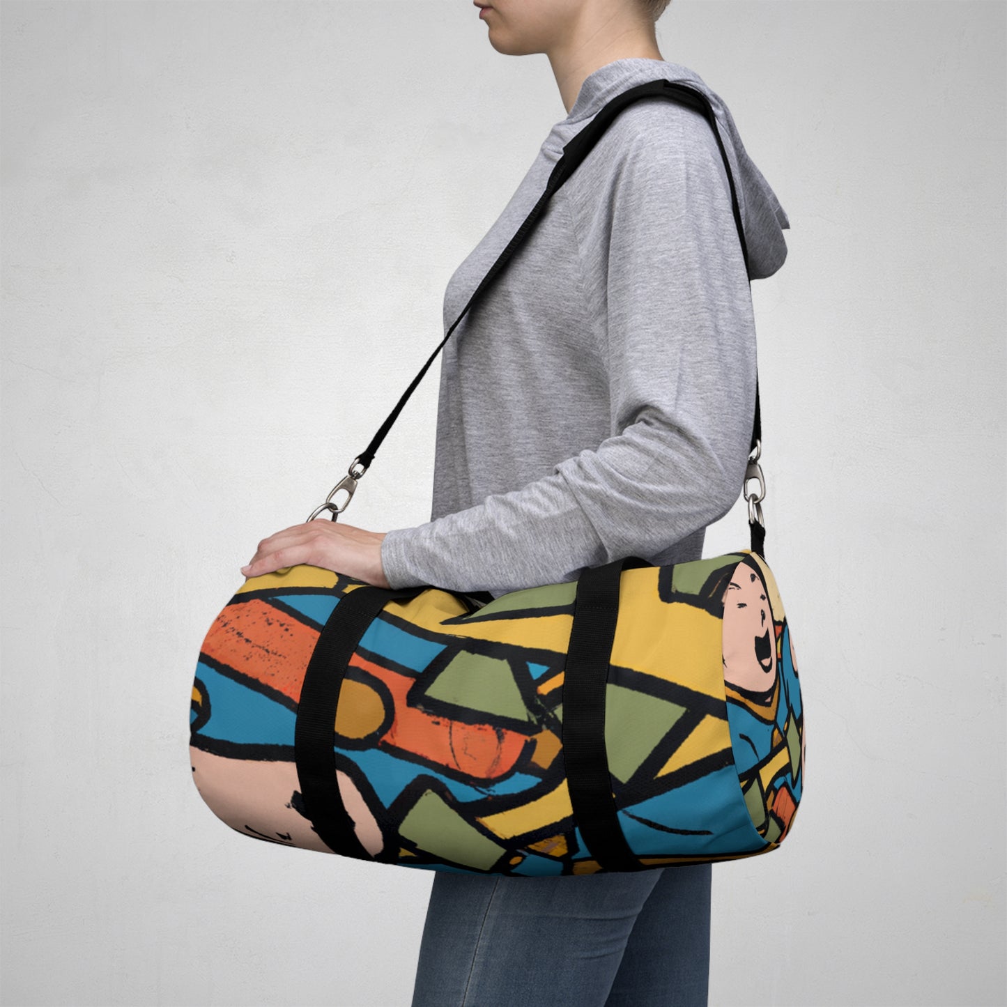 Gabrielle de la Roi, Luxury Bagsmith of Paris - Comic Book Duffel Bag