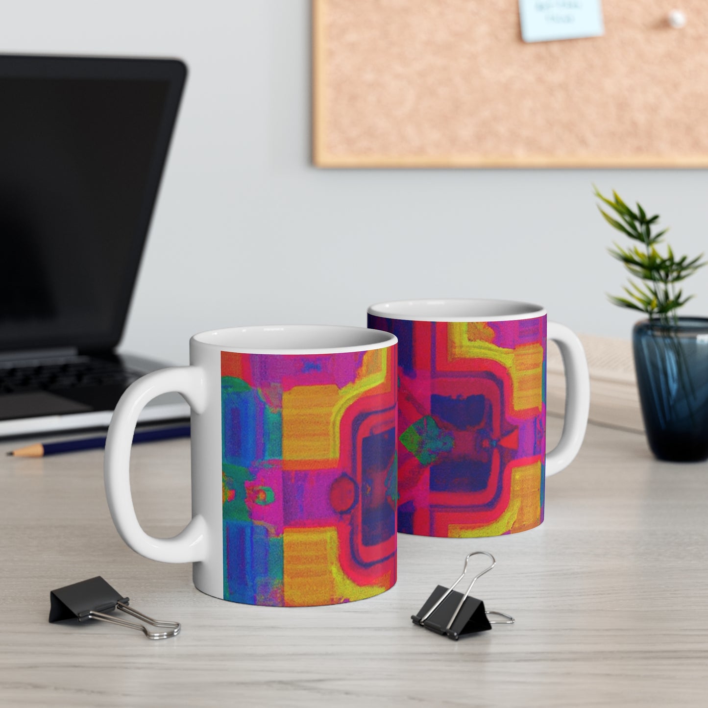 Java Joe's Coffee Roasters - Psychedelic Coffee Cup Mug 11 Ounce