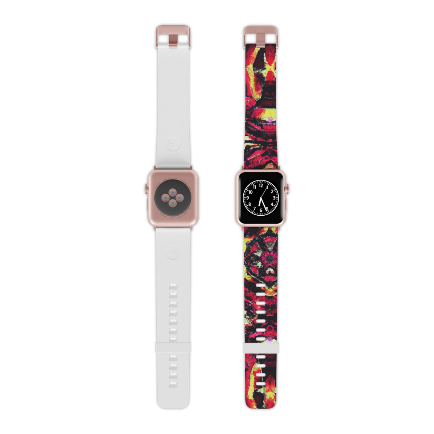 Clara Whitefield - Trippy Hippy Boho Psychedelic Apple Wrist Watch Band