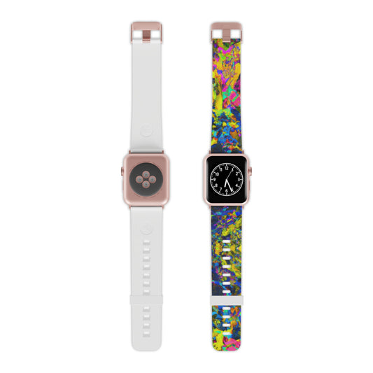 Pierre Jeannette - Trippy Hippy Boho Psychedelic Apple Wrist Watch Band