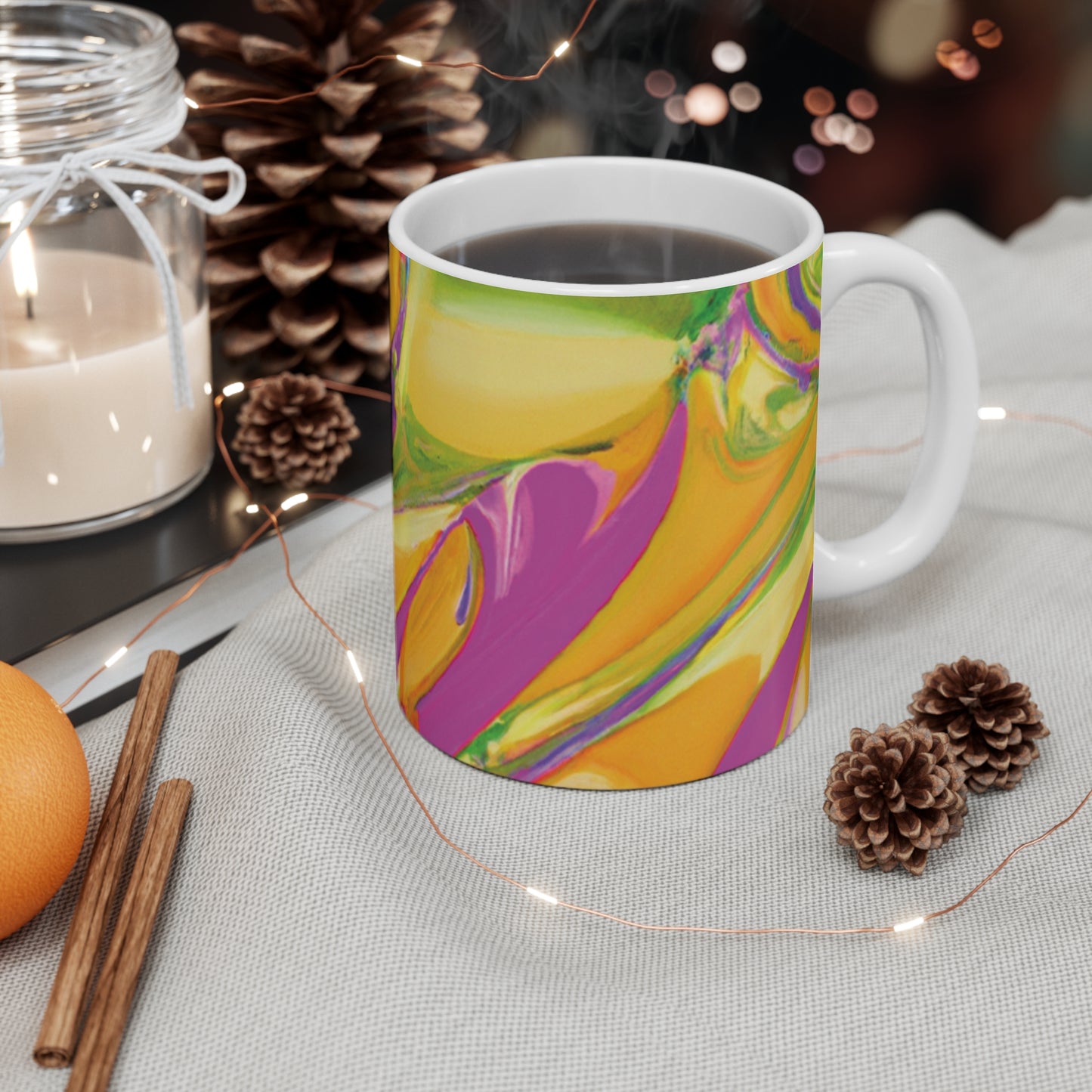 Brewmaster Frank - Psychedelic Coffee Cup Mug 11 Ounce