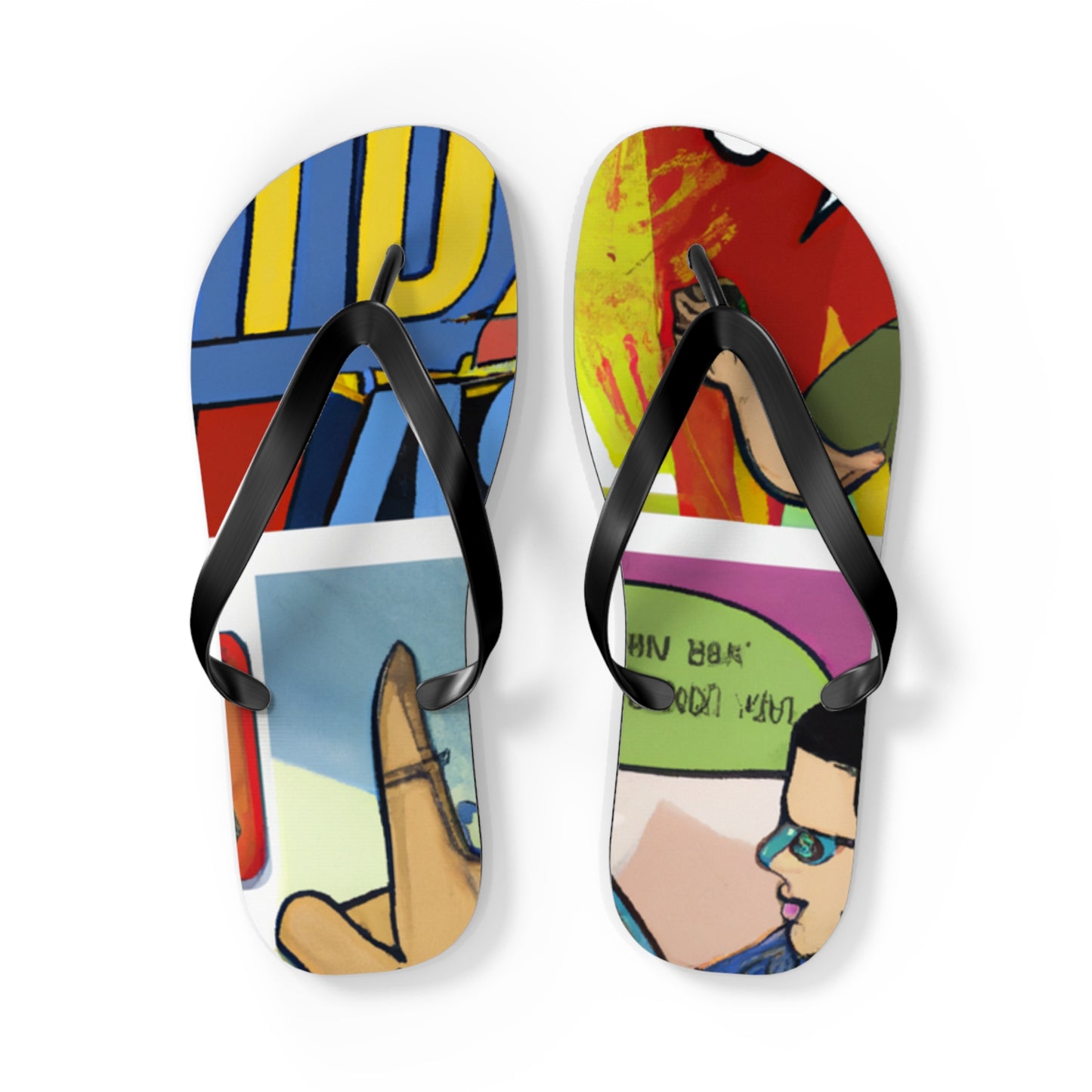 Laser Man - Comics Collector Flip Flop Beach Sandals