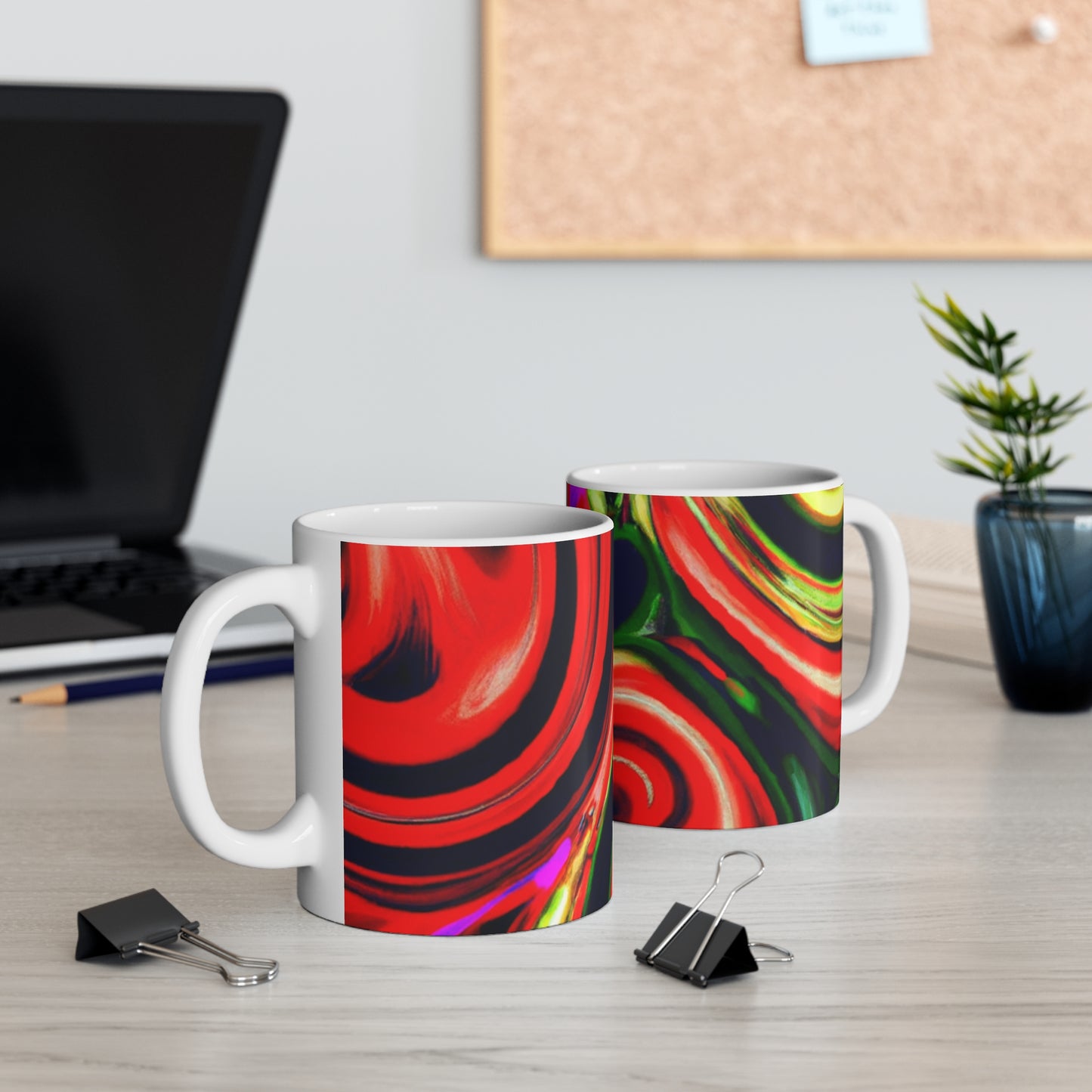 Sally's Classic Roasts - Psychedelic Coffee Cup Mug 11 Ounce