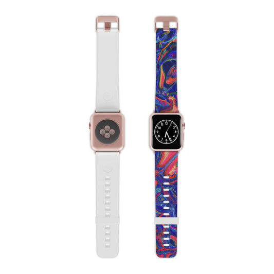 Oliver Finesse - Trippy Hippy Boho Psychedelic Apple Wrist Watch Band