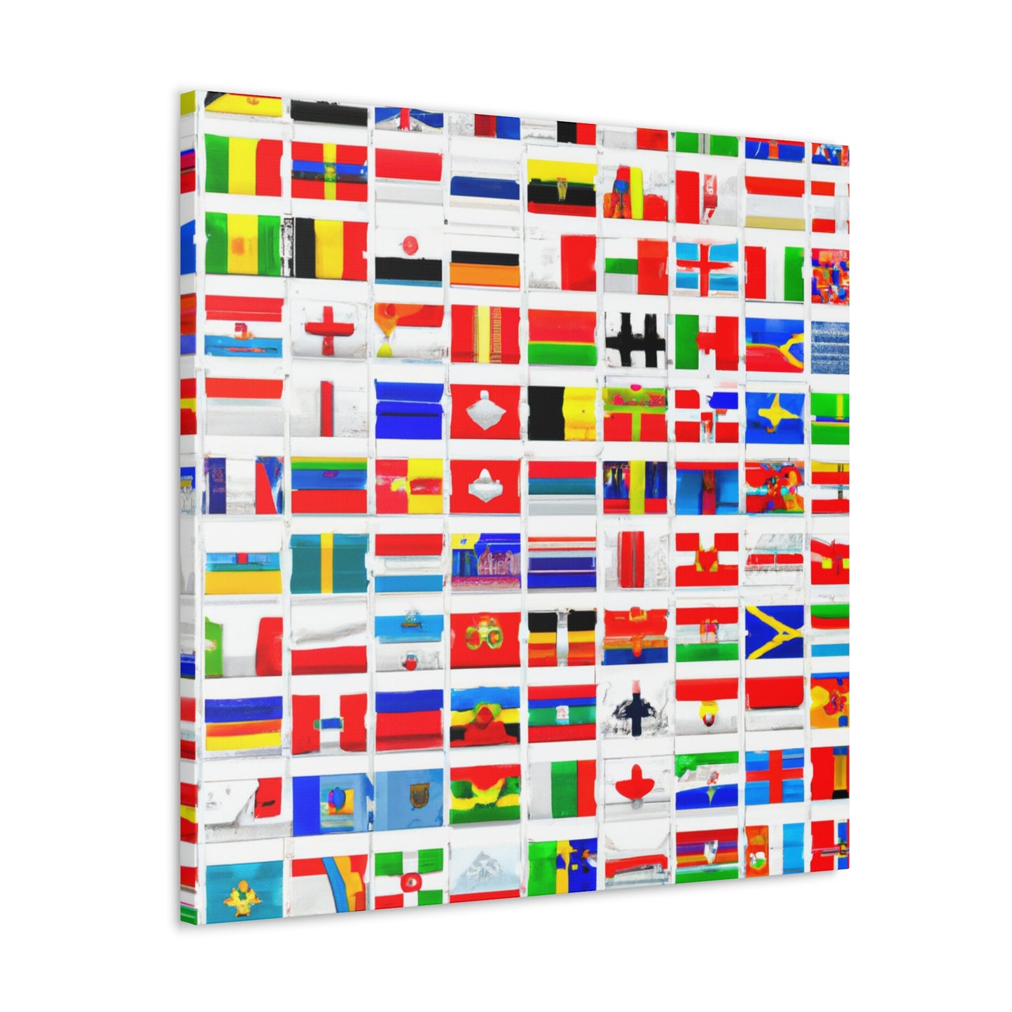 Ernestina Dominguez - Flags Of The World Canvas Wall Art