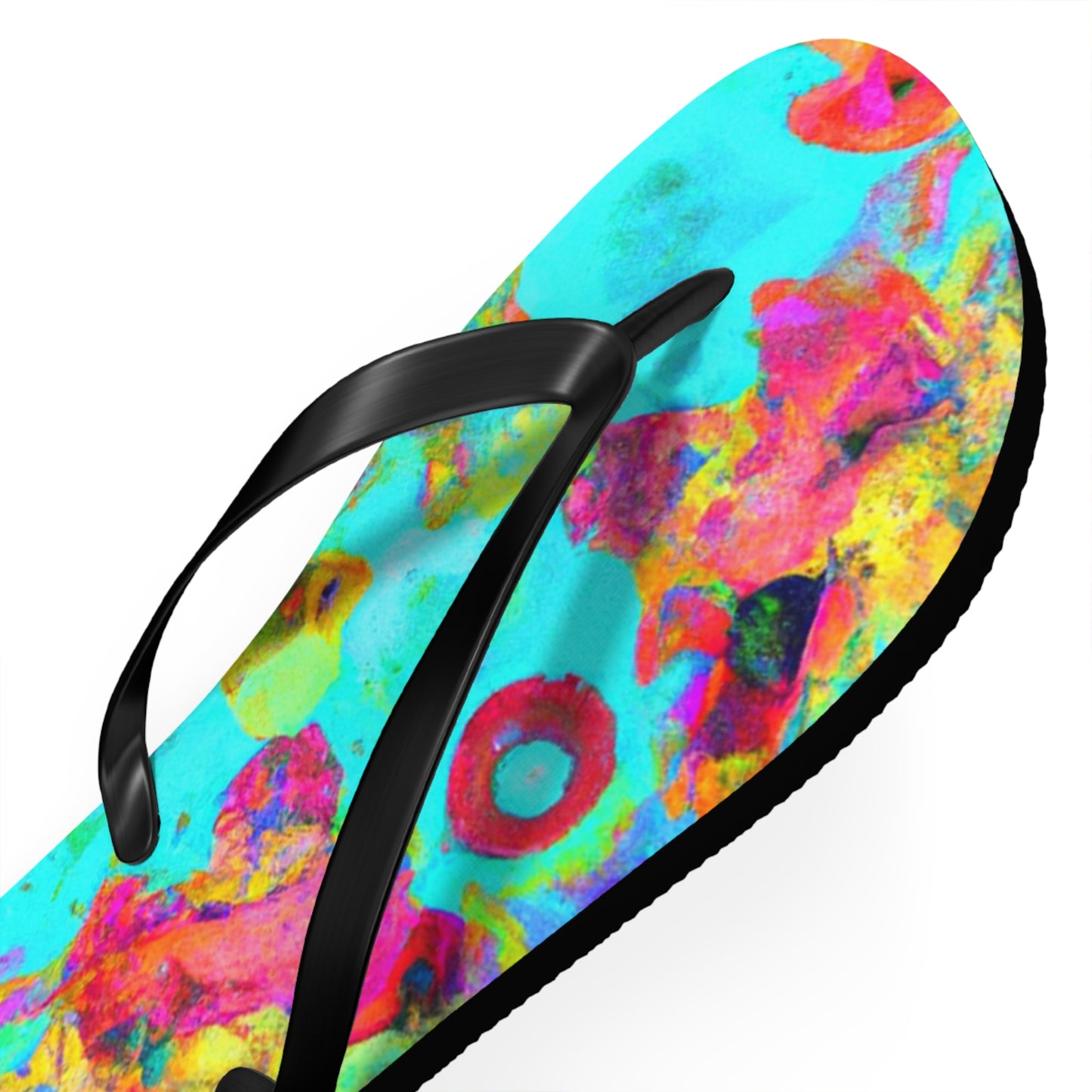 Hiram Clifton, Cobbler. - Psychedelic Trippy Flip Flop Beach Sandals