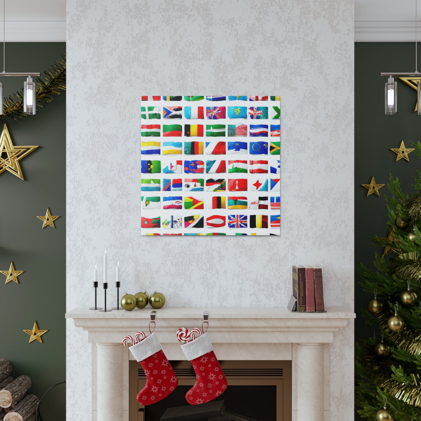 Emma Curttiss, Flag Designer - Flags Of The World Canvas Wall Art