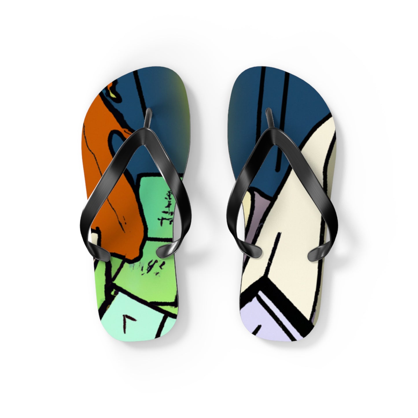 The Flaming Phoenix - Comics Collector Flip Flop Beach Sandals