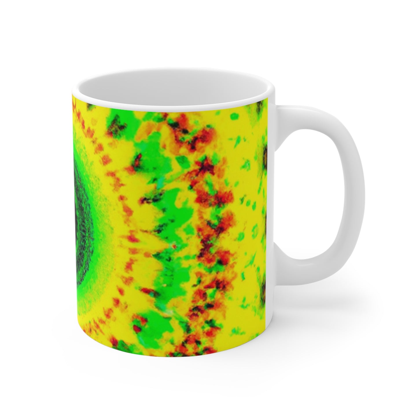 Perky Pete's Premium Java - Psychedelic Coffee Cup Mug 11 Ounce